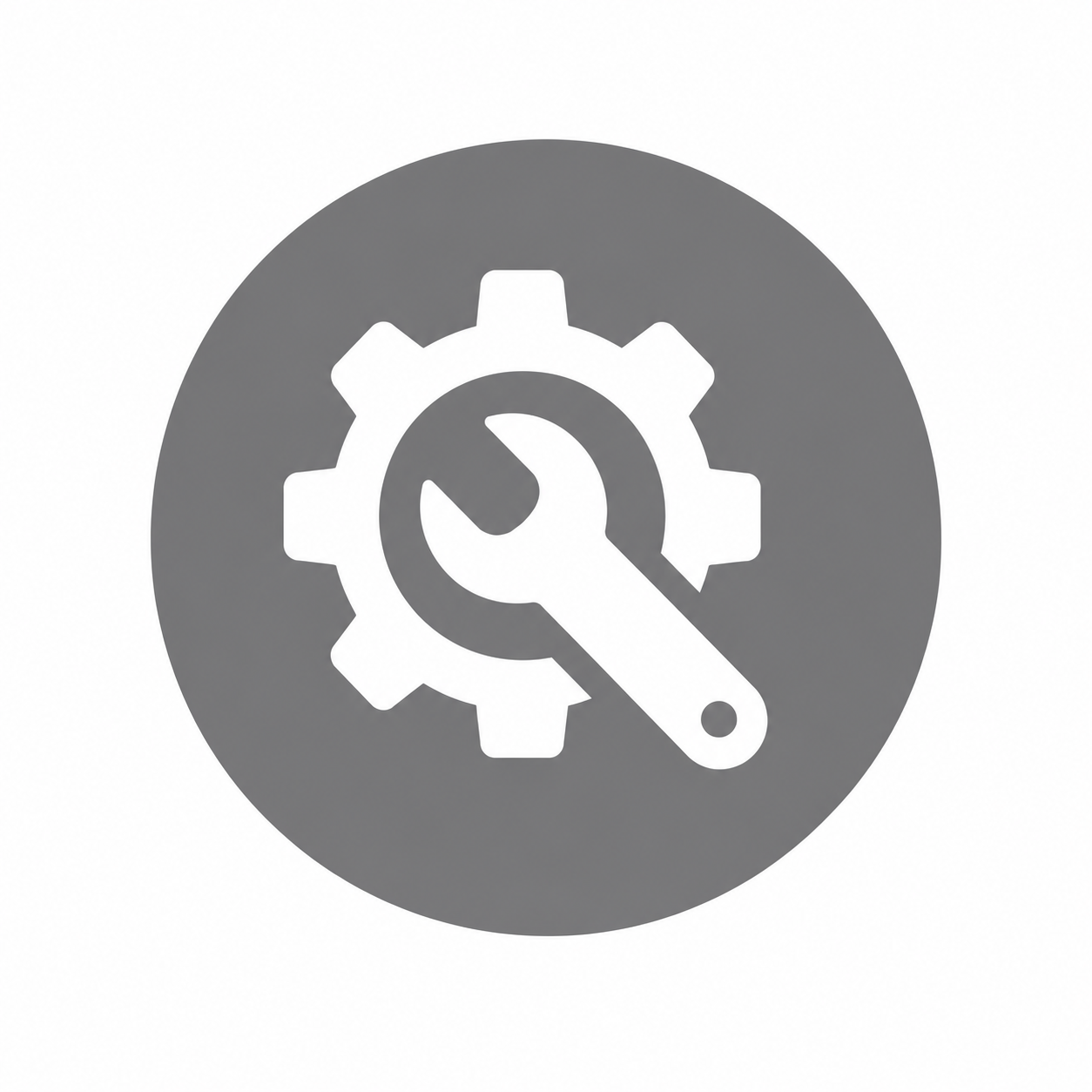 Minimalist maintenance icon design
